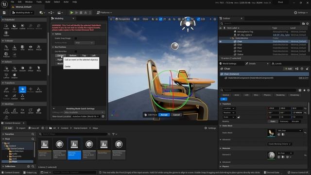 Pivot Point tips for Unreal Engine 5 using Modeling Mode #UE5 #UnrealEngine смотреть онлайн