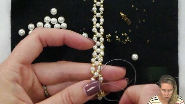 Layered Pearl Bracelet - DIY Jewelry Making Tutorial By PotomacBeads