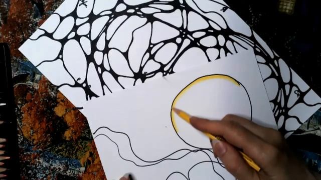 Рисуем Нейрографику красиво Часть1 Эффект подсвечивания смотреть онлайн