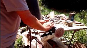 Как удобней шлифовать доску насадкой для дрели