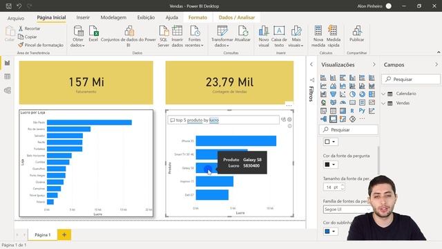 Gráfico Automático com Inteligência Artificial no Power BI (Perguntas e Respostas) смотреть онлайн