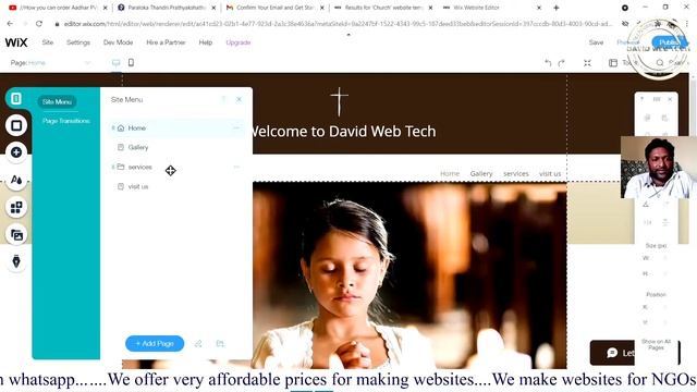 How to create Website on WIX?/Wix tutorial for beginners/Live integration on Website/David Web Tech смотреть онлайн