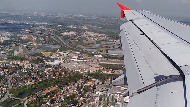 Мягкая посадка в Вене на Аэробусе A321. Рейс Киев (Борисполь) - Вена (Швехат) смотреть онлайн