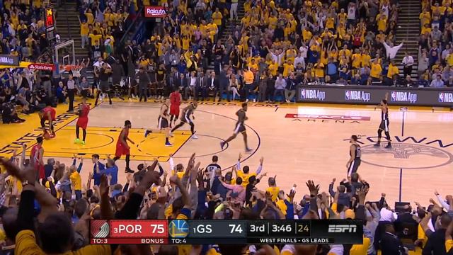 Curry 37 Points! Blazers Blew 17 Pt Lead Game 2! 2019 NBA Playoffs смотреть онлайн