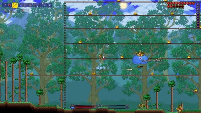 Terraria 1.4 Master Mode - King Slime Boss Fight смотреть онлайн