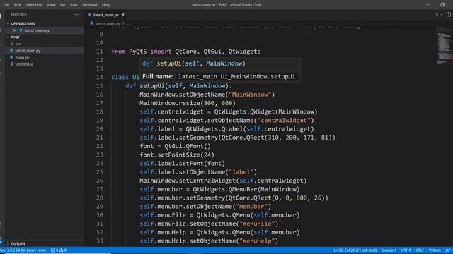 PyQt5 Tutorial 6 - Menubar and Statusbar смотреть онлайн