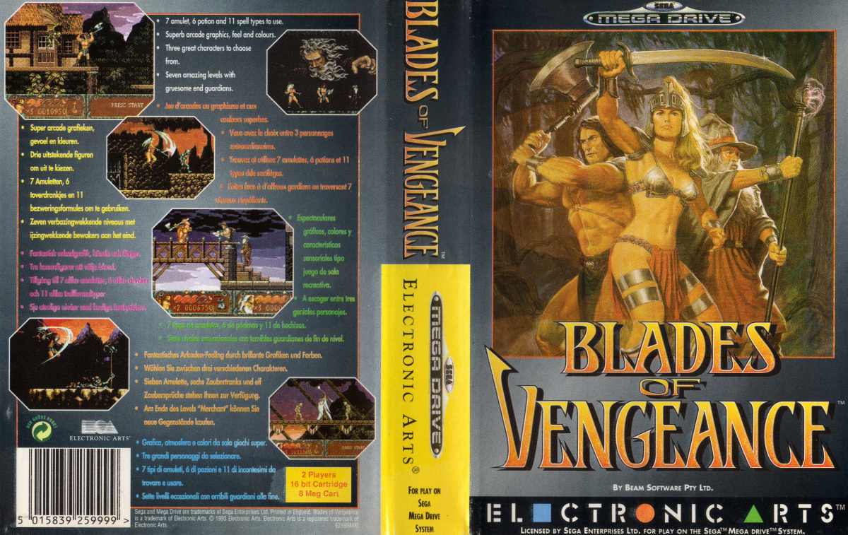 Sega Mega Drive 2 (Smd) 16-bit Blades of Vengeance Полное Прохождение