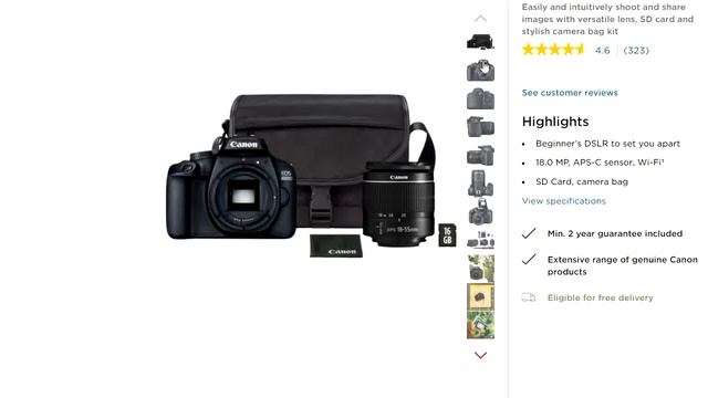 Canon EOS 4000D Black Camera - NEW REVIEW 2020 смотреть онлайн