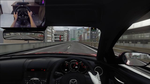 Mazda RX8 Rainy Drive - Assetto Corsa | Logitech g920 gameplay смотреть онлайн