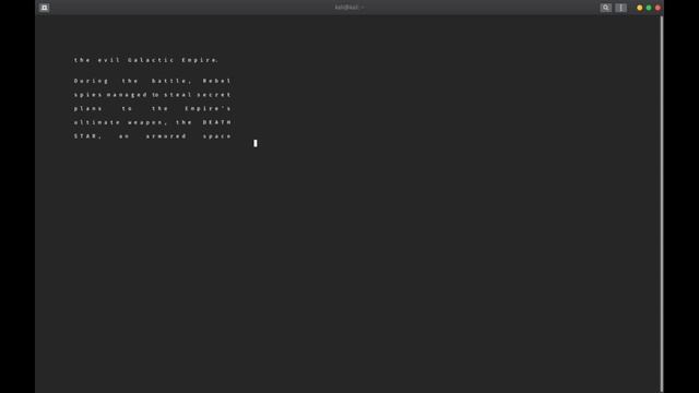Star wars ASCII animation in Linux Terminal смотреть онлайн