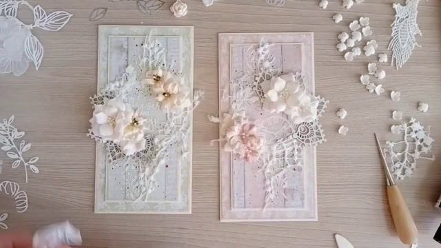 #ScrapMania_tm #scrapbooking Мастер класс Парные открытки