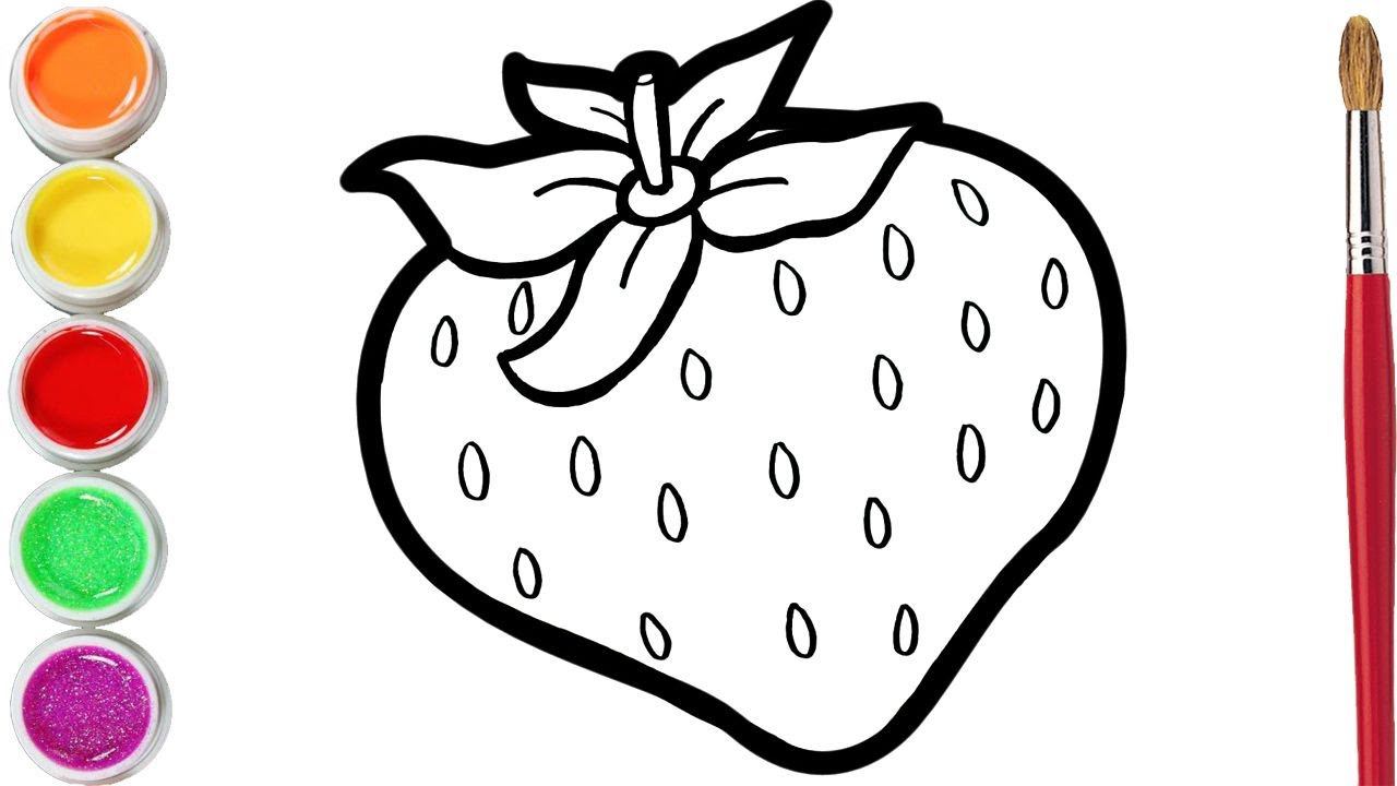 Bolalar Uchun Qulupnayni Qanday Chizish Mumkin/How To Draw Strawberries For Children