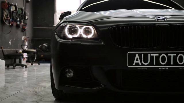 Стайлінг плівкою BMW F10 Бронь плёнка смотреть онлайн