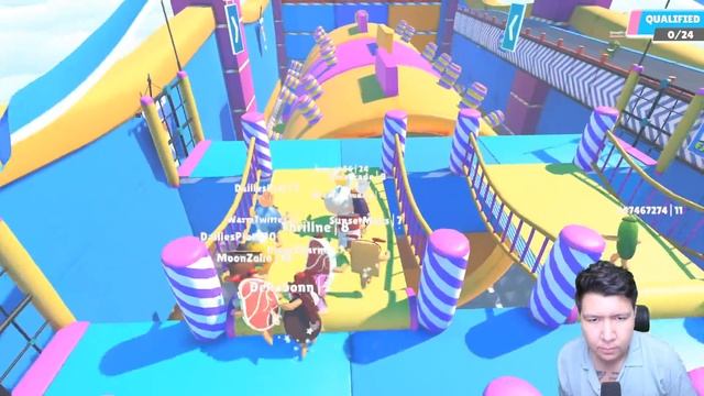 GAME MAKANAN INI SEPERTI STUMBLE GUYS! Bro Falls смотреть онлайн