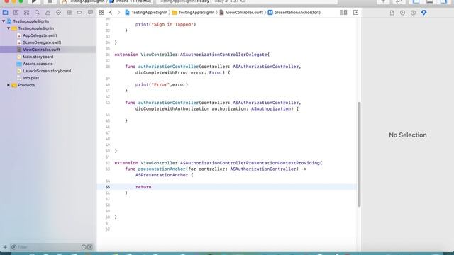 SignIn With Apple in IOS Swift 5 смотреть онлайн