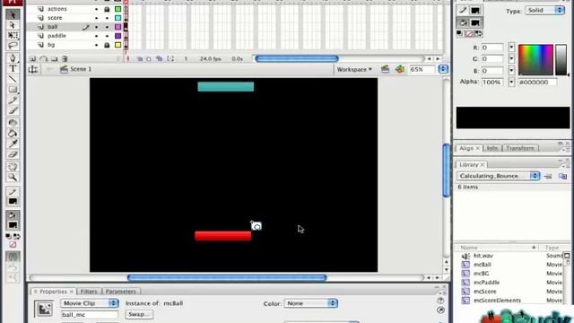 Flash AS3 Creating a Ping Pong Game Tutorial Full смотреть онлайн
