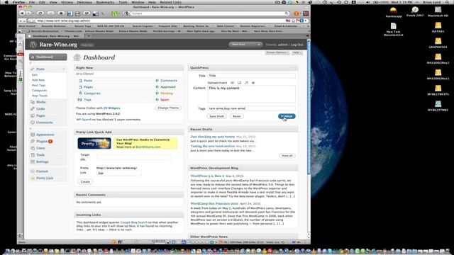 000 How To Login, Quick+Basic Post, Log Out Of A WordPress site смотреть онлайн