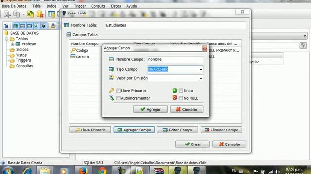 Como hacer una base de datos en sqlite смотреть онлайн
