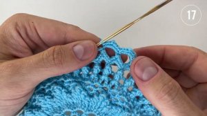 Салфетка крючком, Эрика, 10-22