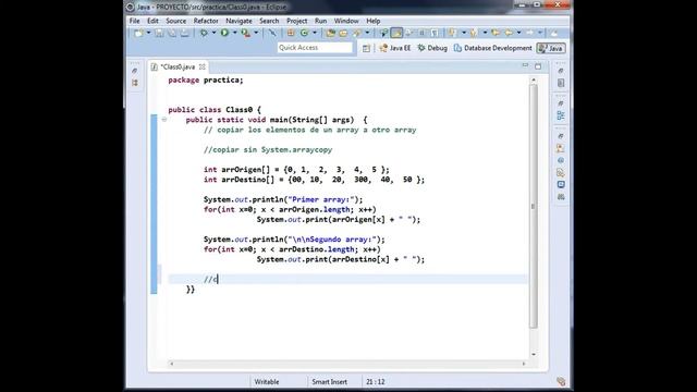 System.arraycopy()