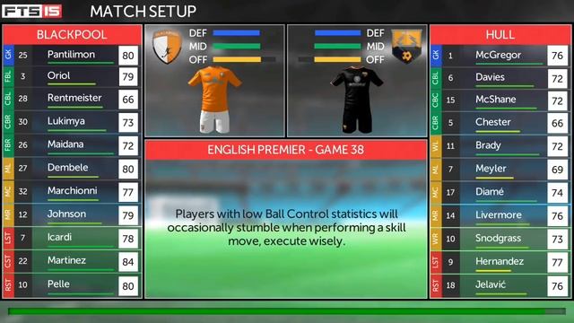 First Touch Soccer 2015 (FTS 15) - Android Gameplay #42