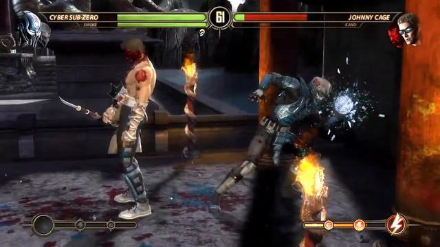 Mortal Kombat 9 Smoke & Cyber Sub-Zero Tag Ladder Expert no block смотреть онлайн