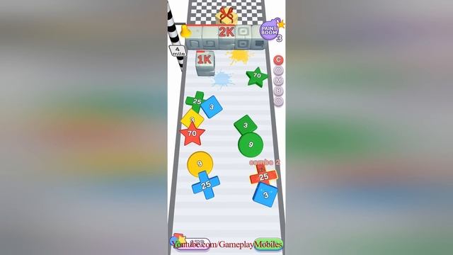 Bustle Shape 3D merge game 2048 - Gameplay Walkthrough смотреть онлайн