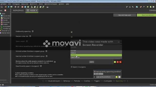 как создать моба в mc creator смотреть онлайн