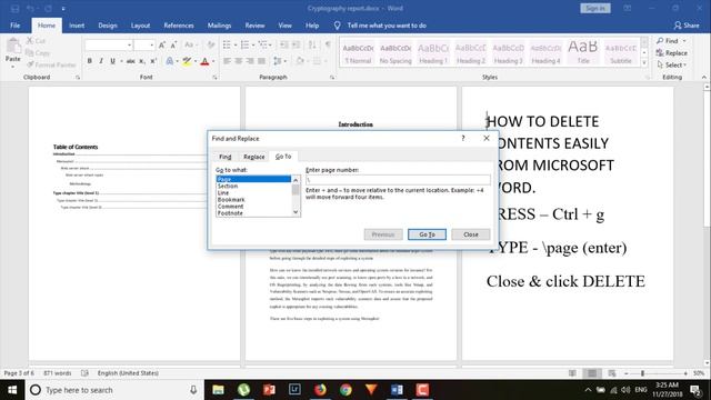 How to remove a blank page ? - Ms Word (all version) || 3 Shortcut way to delete смотреть онлайн