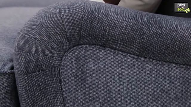 HOWARD LUX DUN Hörnsoffa Höger Med Divan Mörkgrå Furniturebox смотреть онлайн