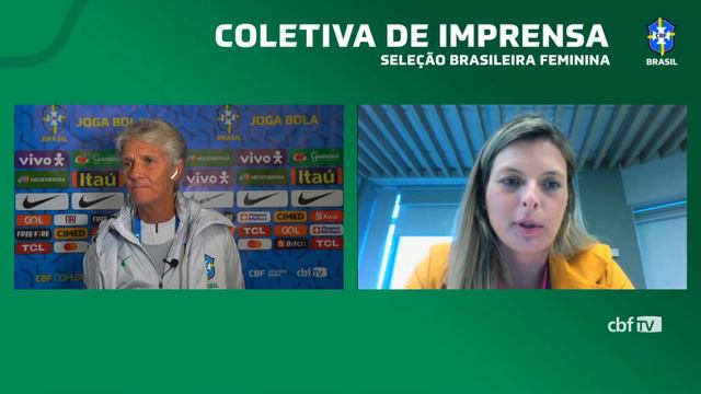 Seleção Feminina: coletiva de imprensa com a técnica Pia Sundhage смотреть онлайн