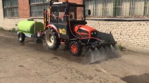 Поливомоечная бочка в работе!.mp4