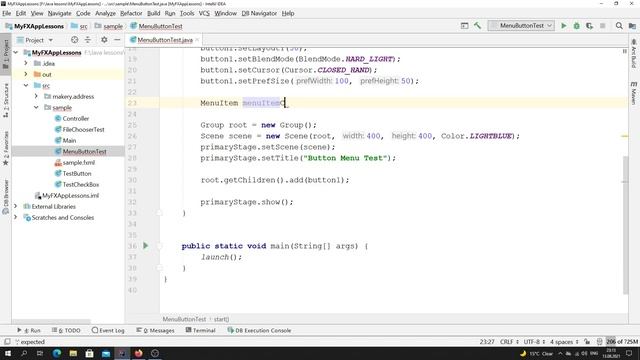 Java - урок 60.5 (MenuButtom, MenuItem в JavaFX) смотреть онлайн