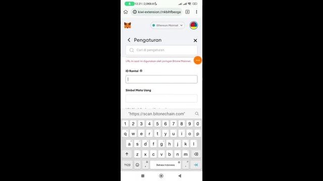 BERHASIL 100% MENAMBAHKAN RPC JARINGAN BITONE KE METAMASK смотреть онлайн
