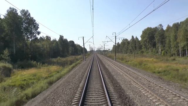 Вид из окна поезда - выезд из Ярославля в сторону Данилова смотреть онлайн