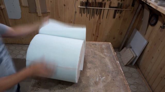 Как сделать круглый пуфик своими руками. Round pouf DIY смотреть онлайн