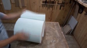 Как сделать круглый пуфик своими руками. Round pouf DIY