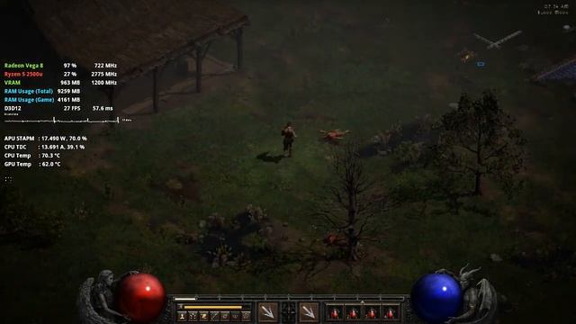 Diablo II: Resurrected on AMD Ryzen 5 2500u Vega 8 Graphics смотреть онлайн