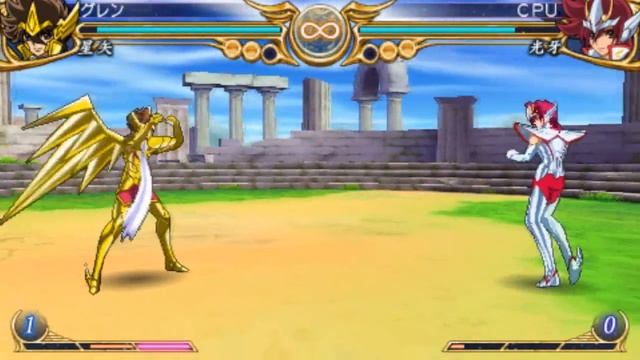 Saint Seiya Omega Ultimate Cosmo(PSP)- Sagittarius Seiya VS Pegasus Kouga смотреть онлайн