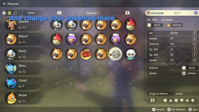 How to change Pokemon Team Pokemon Legends Arceus (Swap in Pastures) смотреть онлайн