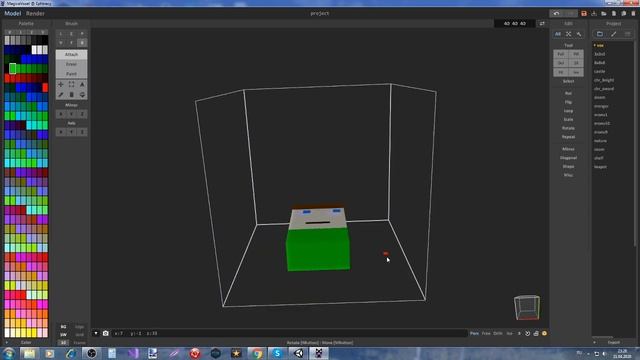 Создание и экспорт 3D модельки в Unity. Урок MagicaVoxel смотреть онлайн