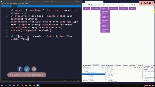 CSS Tutorial for Beginners in Bangla | CSS Navigation Menu | Part 17 смотреть онлайн