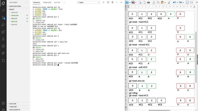 16. Deshacer historial privado local (git reset) смотреть онлайн