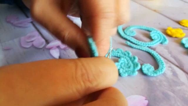 МК " ЗАВИТОК С ГРЕБЕШКАМИ " - 6й элемент из детского болеро. Ирландское кружево. смотреть онлайн