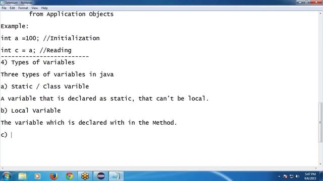 Java Variables смотреть онлайн