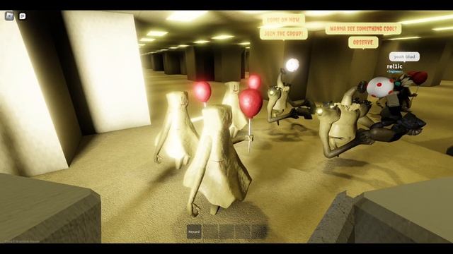 ASYNC | The Backrooms: desperate monster and partygoers massacre - Roblox смотреть онлайн