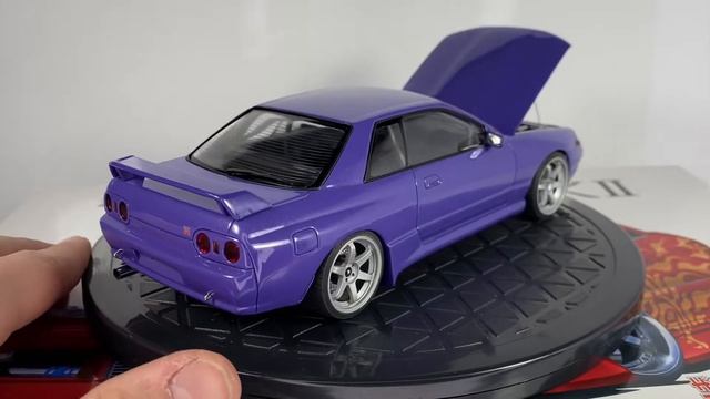 Nissan Skyline BNR32 GT-R Aoshima 1/24 смотреть онлайн