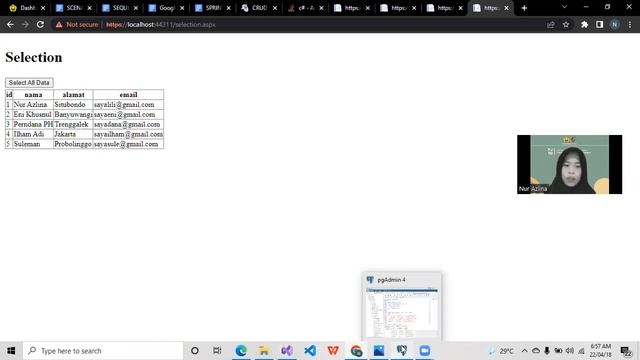 CRUD menggunakan NPGSQL Bahasa C# смотреть онлайн