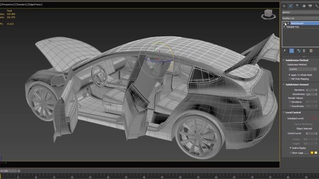 3D Model of Tesla Model 3 смотреть онлайн