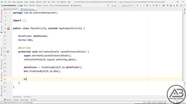 Android Studio 3.6 Create DatePicker Basics смотреть онлайн